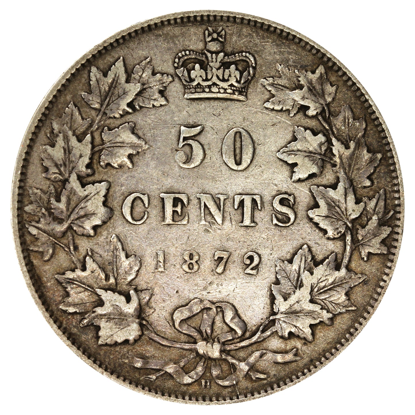 1872H Canada 50-cents Very Fine (VF20) $