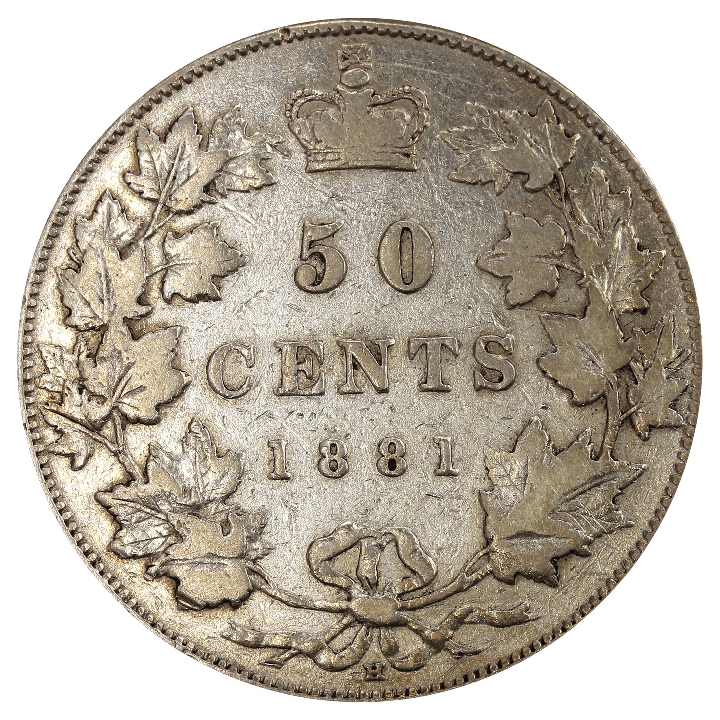 1881H Canada 50-cents F-VF (F15) $