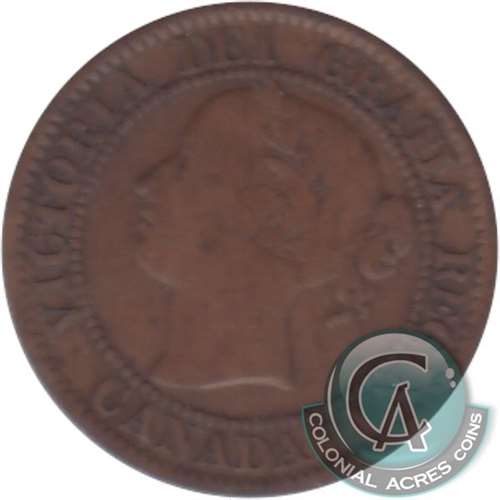 1858 Canada 1-cent Very Good (VG8) $