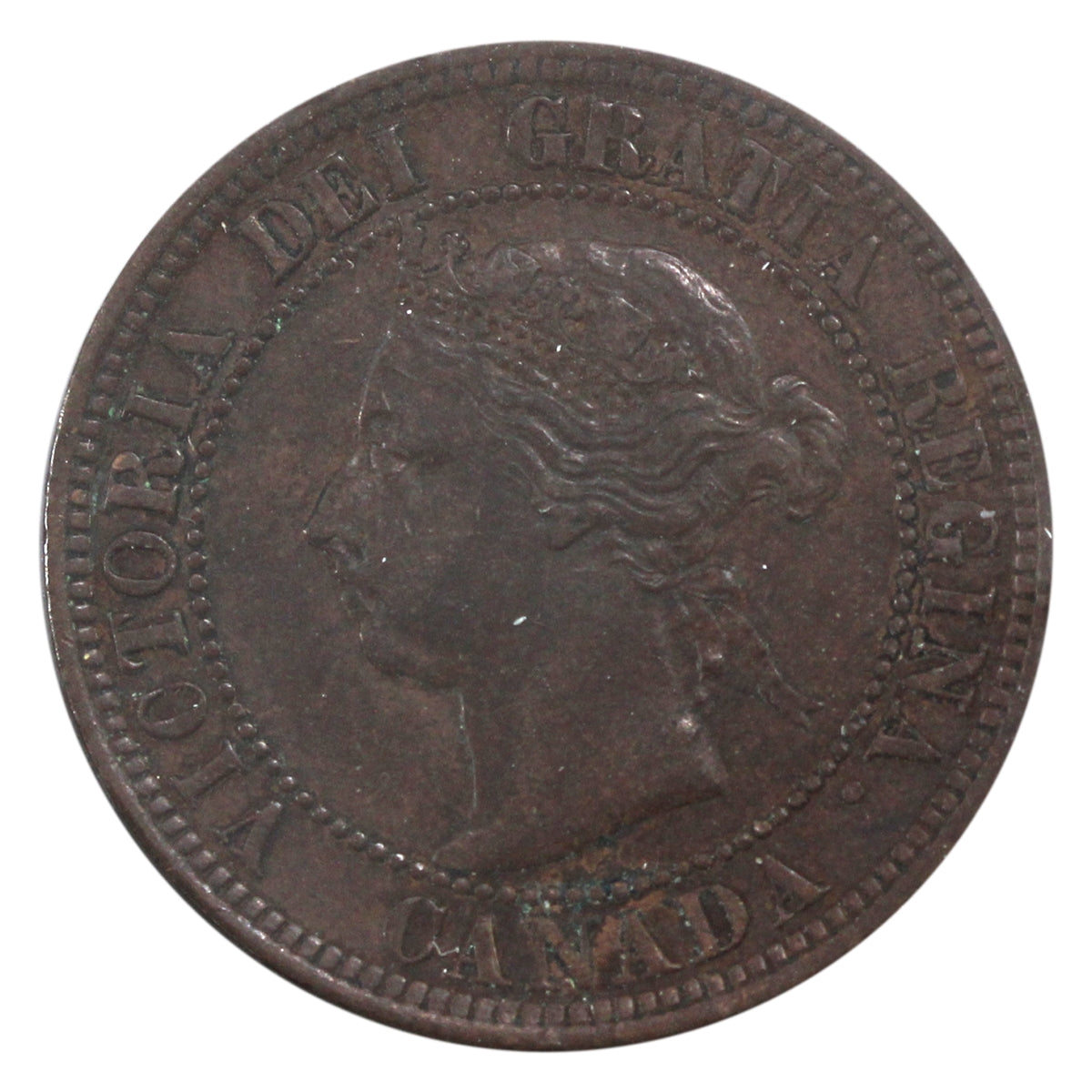 1891 SDSL Obv. 3 Canada 1-cent Extra Fine (EF-40) $