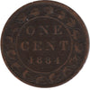 1884 Obv. 2 Canada 1-cent VG-F (VG10)