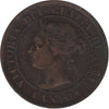 1884 Obv. 2 Canada 1-cent F-VF (F15)
