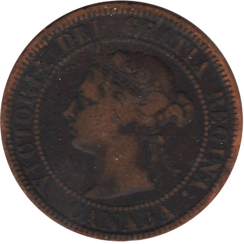 1882H Obv. 2 Canada 1-cent VG-F (VG10)