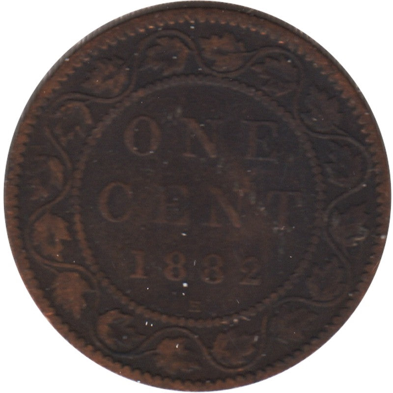 1882H Obv. 2 Canada 1-cent G-VG (G6)