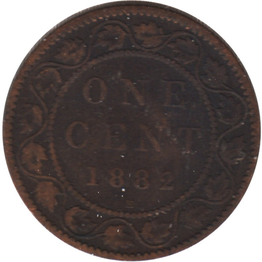 1882H Obv. 2 Canada 1-cent G-VG (G6)