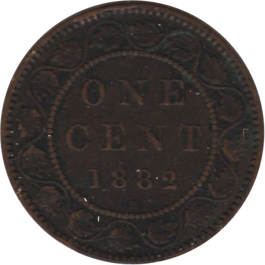1882H Obv. 2 Canada 1-cent Fine (F12)