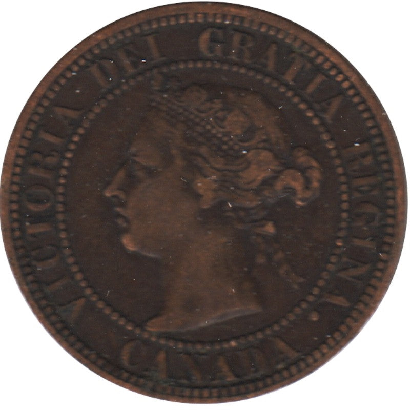 1882H Obv. 2 Canada 1-cent F-VF (F15)