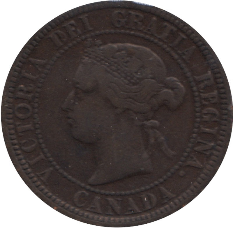 1881H Obv. 1 Canada 1-cent Fine (F-12)