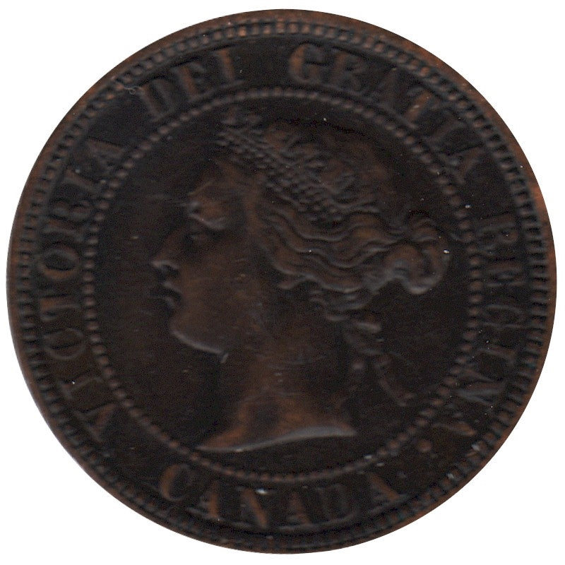 1881H Obv. 1 Canada 1-cent Very Fine (VF20)