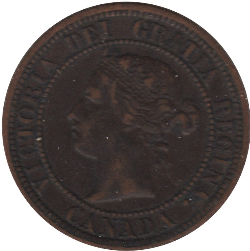 1882H Obv. 1a Canada 1-cent Very Fine (VF20)