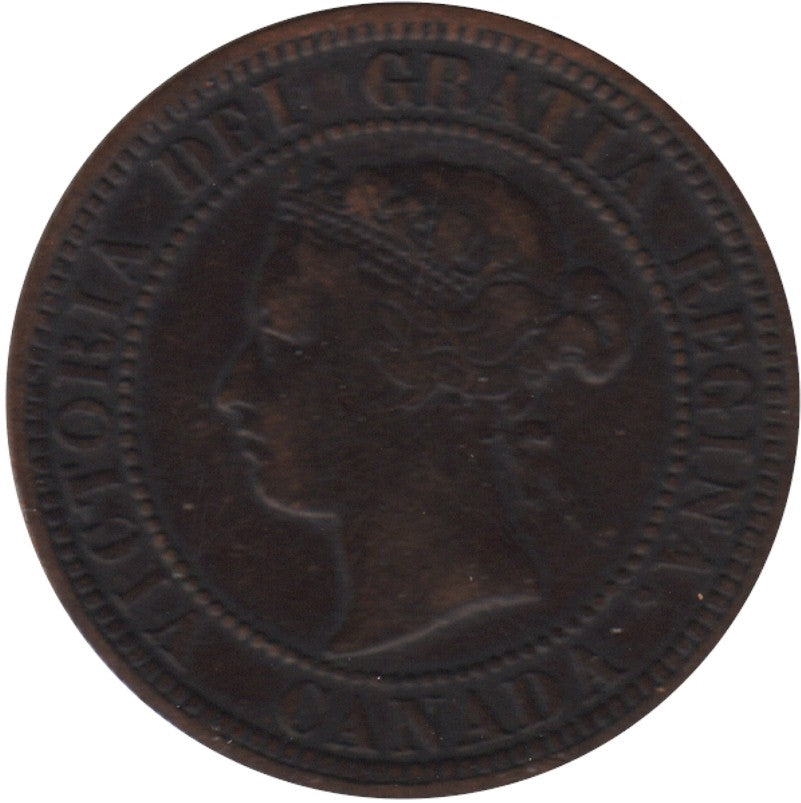 1882H Obv. 1a Canada 1-cent Fine (F12)