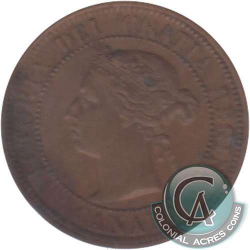 1887 Canada 1-cent EF-AU (EF-45)