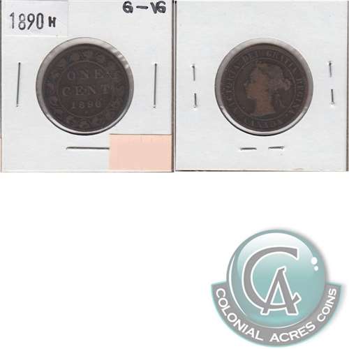 1890H Canada 1-cent G-VG (G-6)