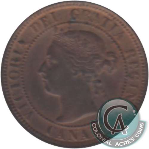 1895 Canada 1-cent AU-UNC (AU55)