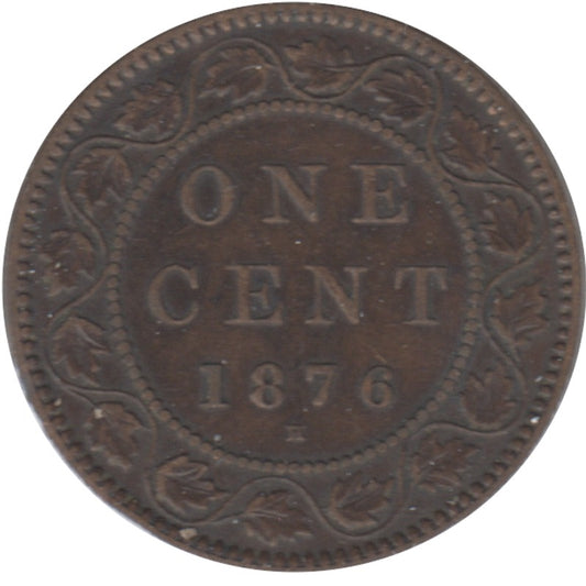 1876H Canada 1-cent VF-EF (VF30)