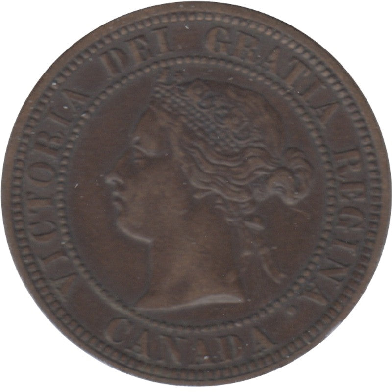 1876H Canada 1-cent VF-EF (VF30)