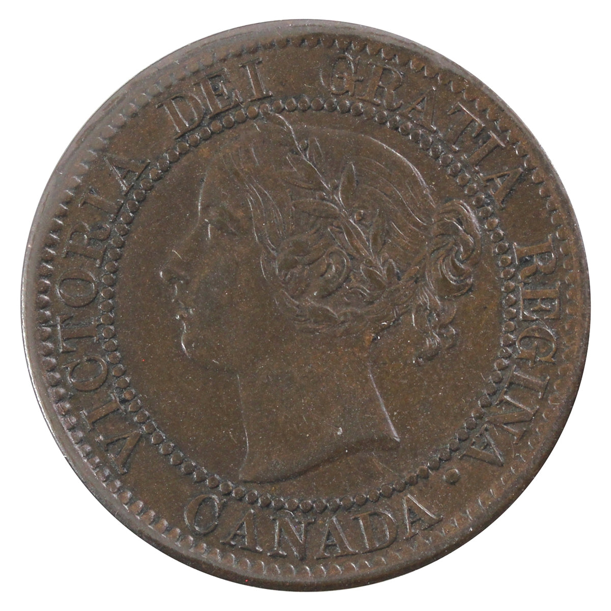 1858 Canada 1-cent EF-AU (EF45) $