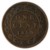 1859 Wide 9/8 Canada 1-cent Extra Fine (EF40) $