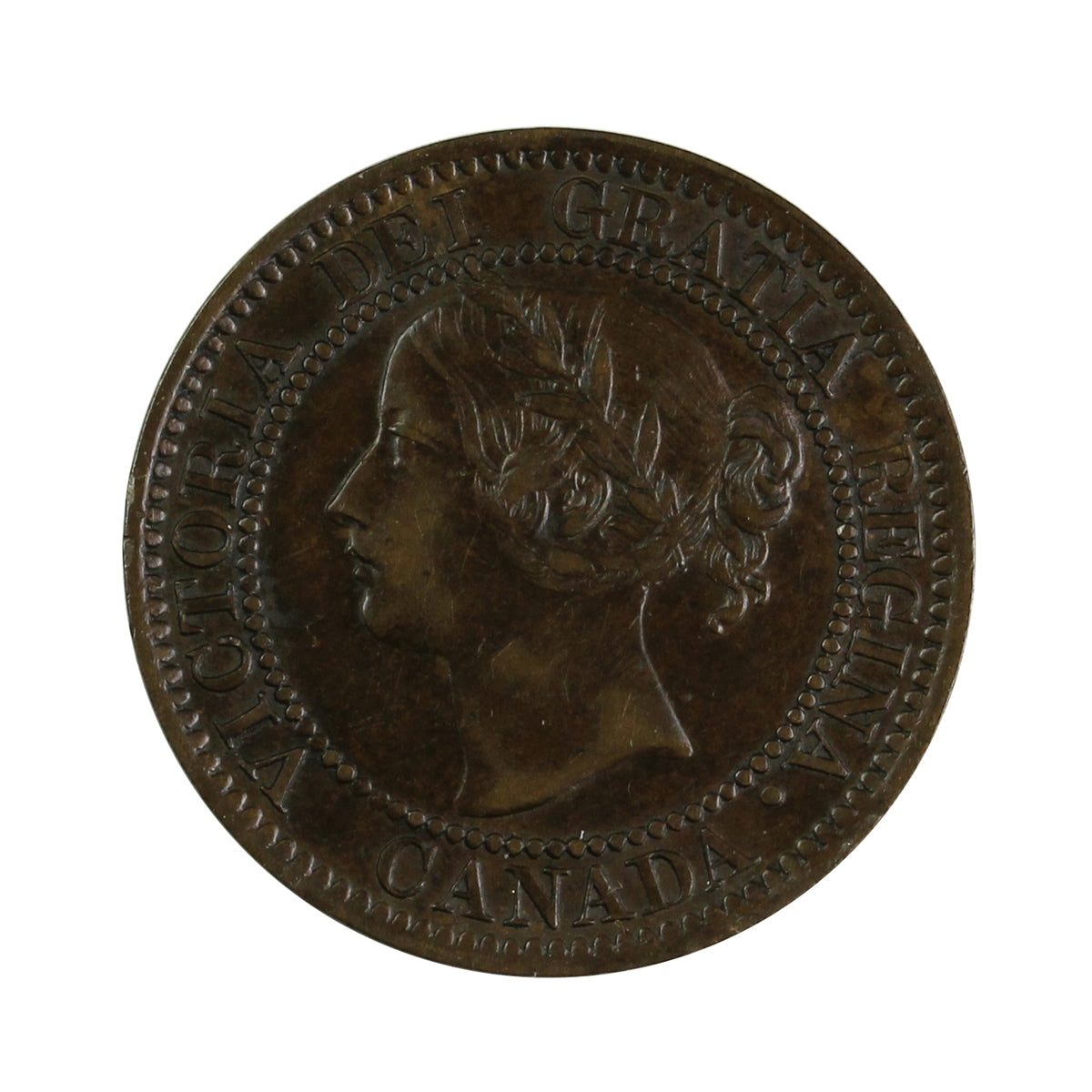 1858 Canada 1-cent Extra Fine (EF-40) $