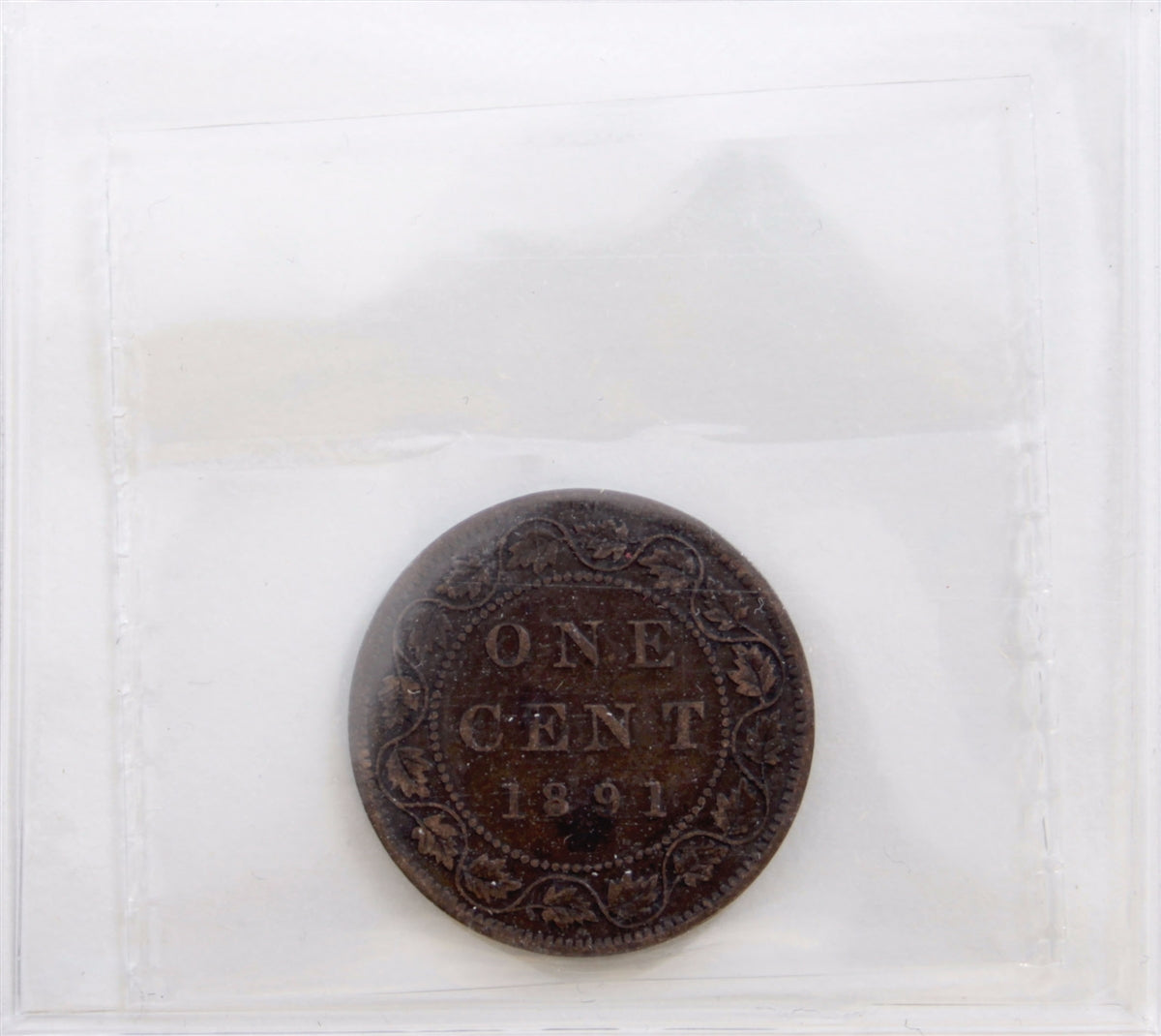 1891 SLSD, Obv. 2 Canada 1-cent ICCS Certified VF20