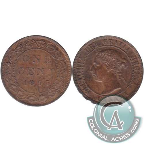 1893 Canada 1-cent AU-UNC (AU55)