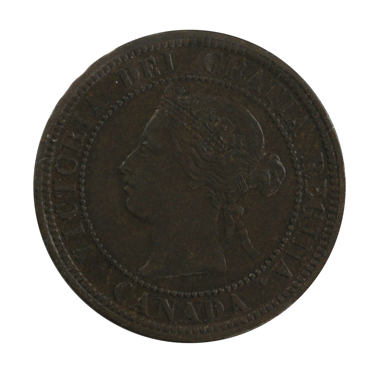 1876H Canada 1-cent EF-AU (EF-45)