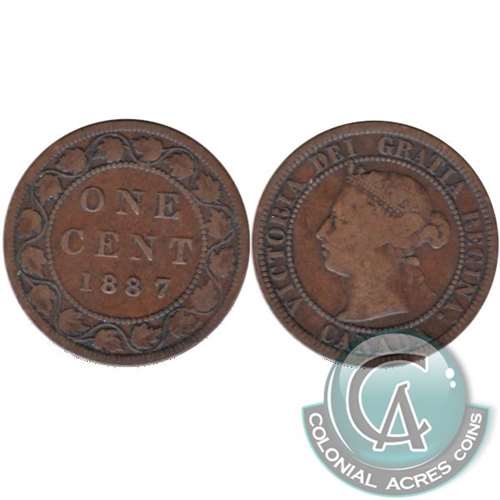 1887 Far 7 Canada 1-cent G-VG (G6)