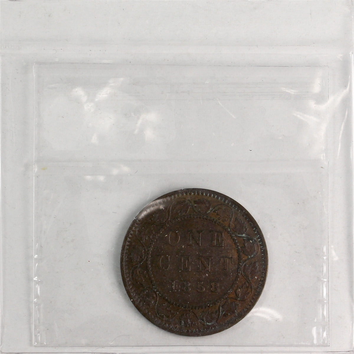 1858 Canada 1-cent ICCS Certified VF30