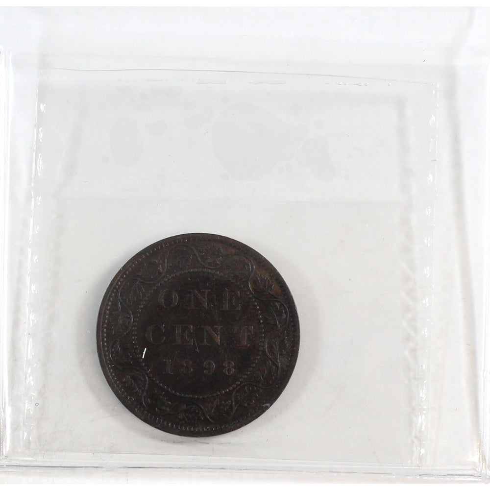 1898H Canada 1-cent ICCS Certified EF45