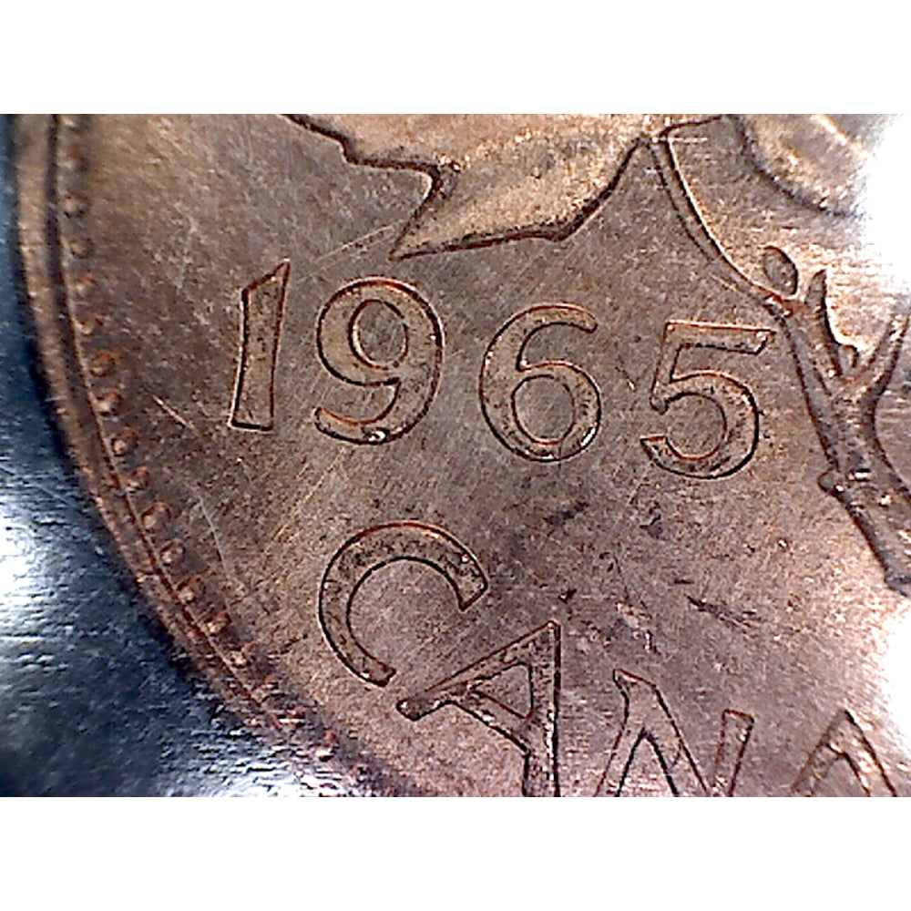 1965 LgBds Ptd 5 (Type 4) Canada 1-cent ICCS Certified MS63 Red