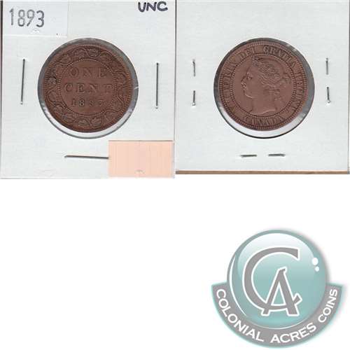 1893 Canada 1-cent Uncirculated (MS60)