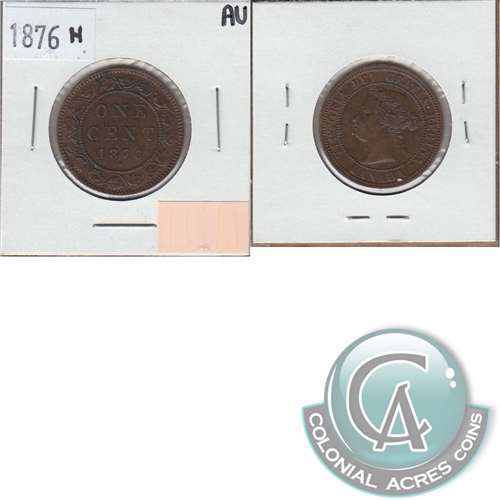 1876H Canada 1-cent Almost Uncirculated (AU-50)