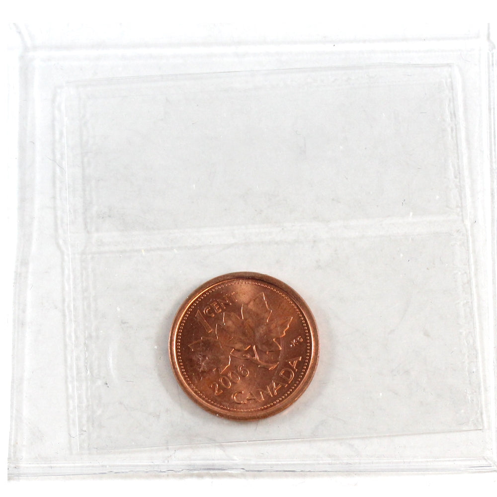 2006 Logo Magnetic Canada 1-cent ICCS Certified MS65 Red