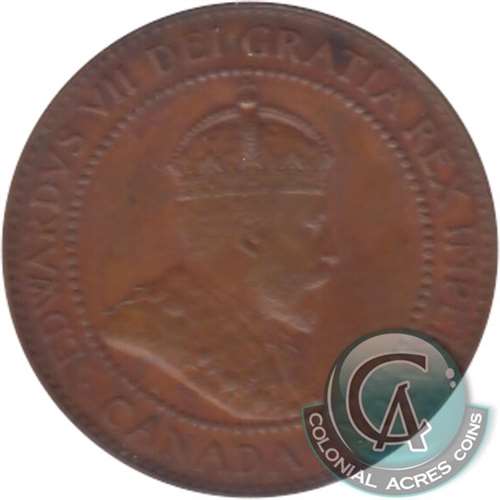 1906 Canada 1-cent Almost Uncirculated (AU50)