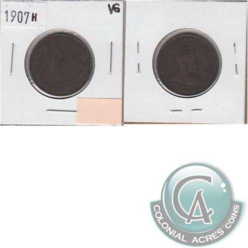 1907H Canada 1-cent Very Good (VG8)