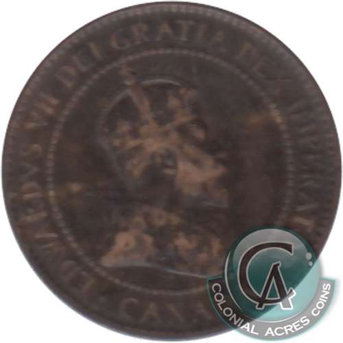 1907H Canada 1-cent Fine (F12)