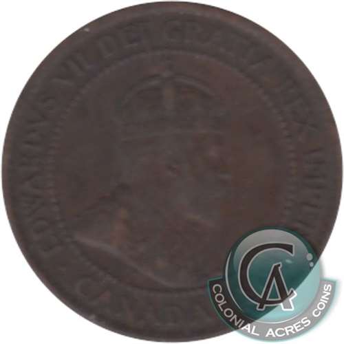 1905 Canada 1-cent F-VF (F15)