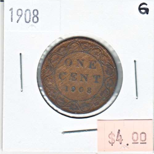 1908 Canada 1-cent Good (G4)