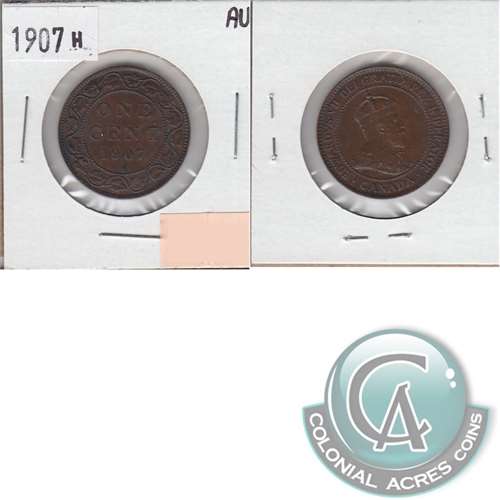 1907H Canada 1-cent Almost Uncirculated (AU50) $