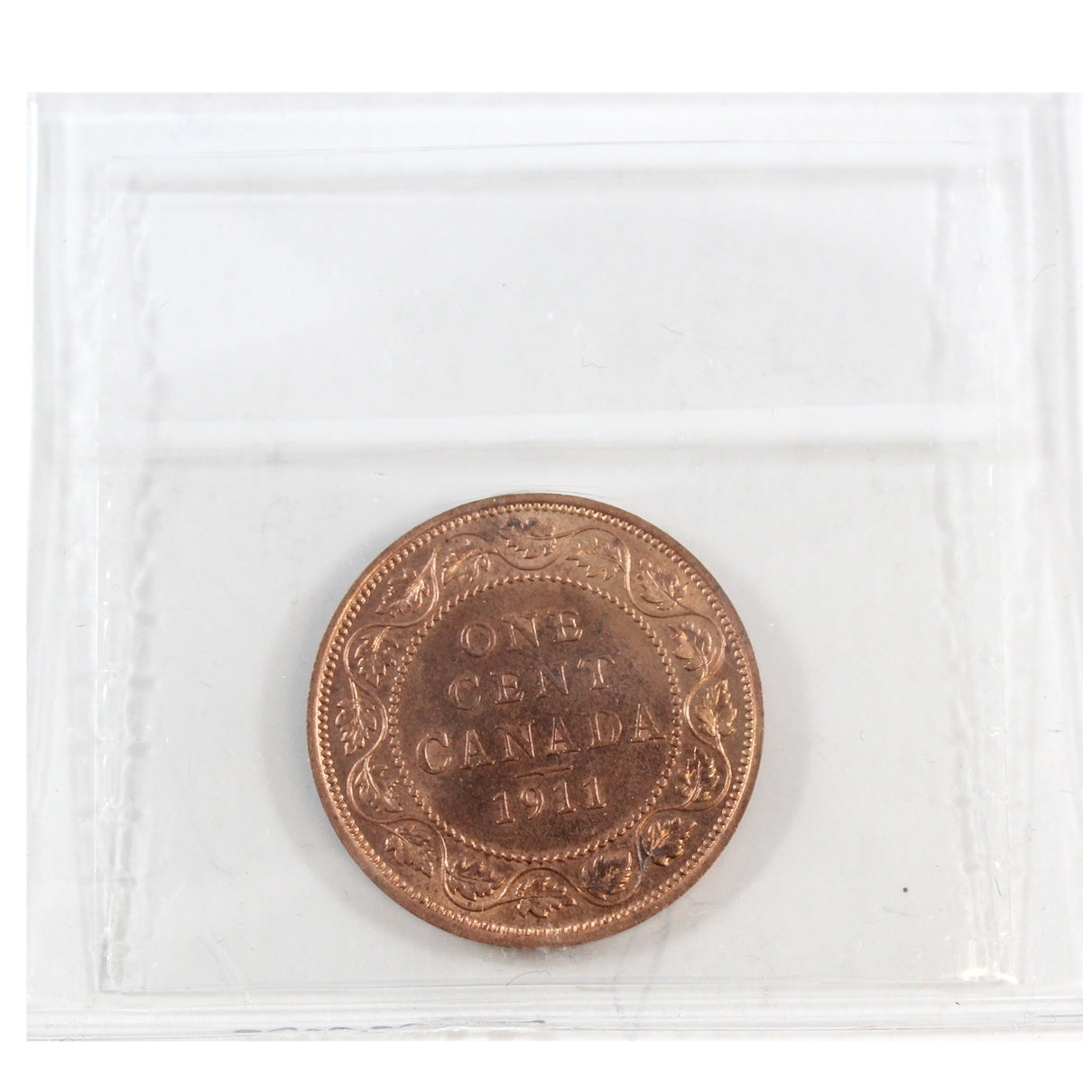 1911 Canada 1-cent ICCS Certified MS65 Red (XD0 302)