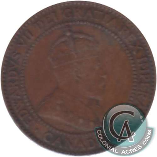 1910 Canada 1-cent Extra Fine (EF40)
