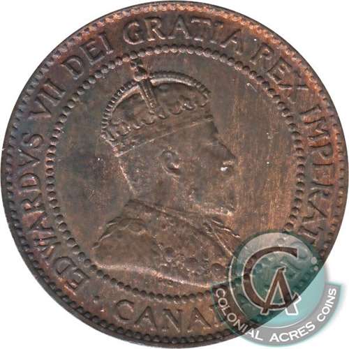 1910 Canada 1-cent Uncirculated (MS60)