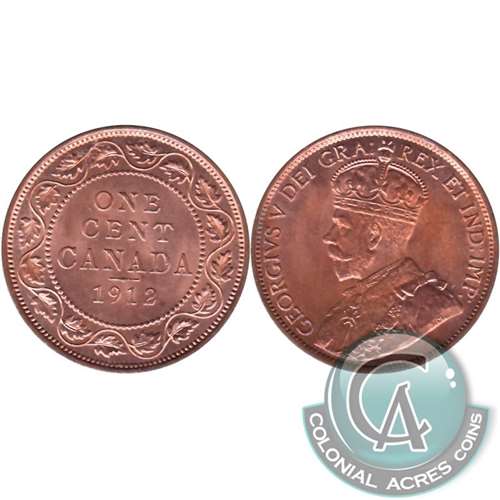 1912 Canada 1-cent Choice Brilliant Uncirculated (MS64) $