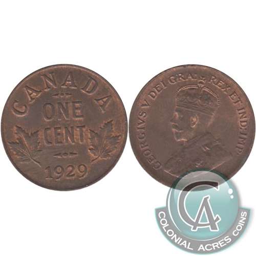 1929 Canada 1-cent UNC+ (MS62)