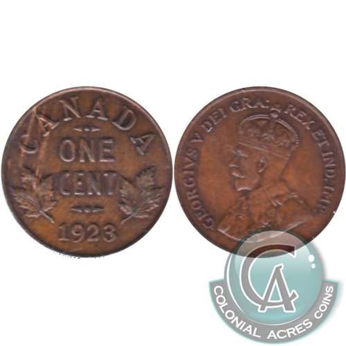 1923 Canada 1-cent Almost Uncirculated (AU50) $