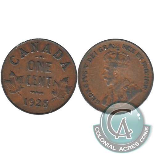 1928 Canada 1-cent F-VF (F15)