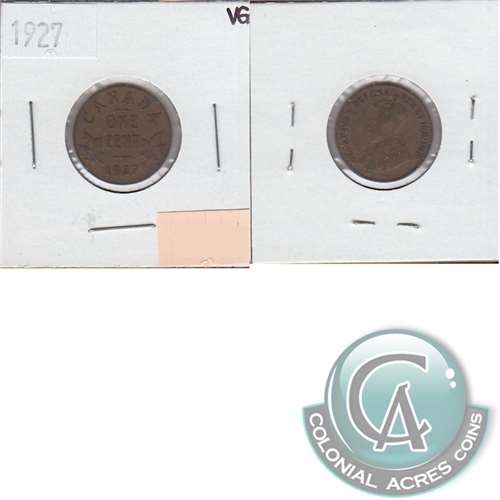 1927 Canada 1-cent Very Good (VG8)