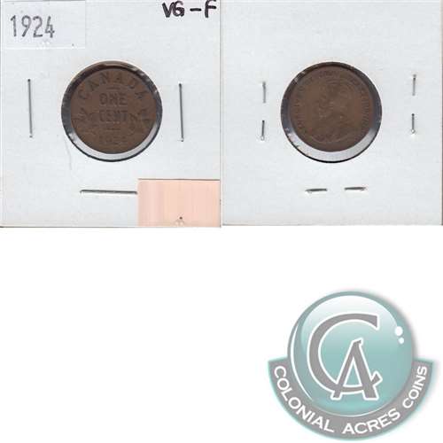 1924 Canada 1-cent VG-F (VG10)
