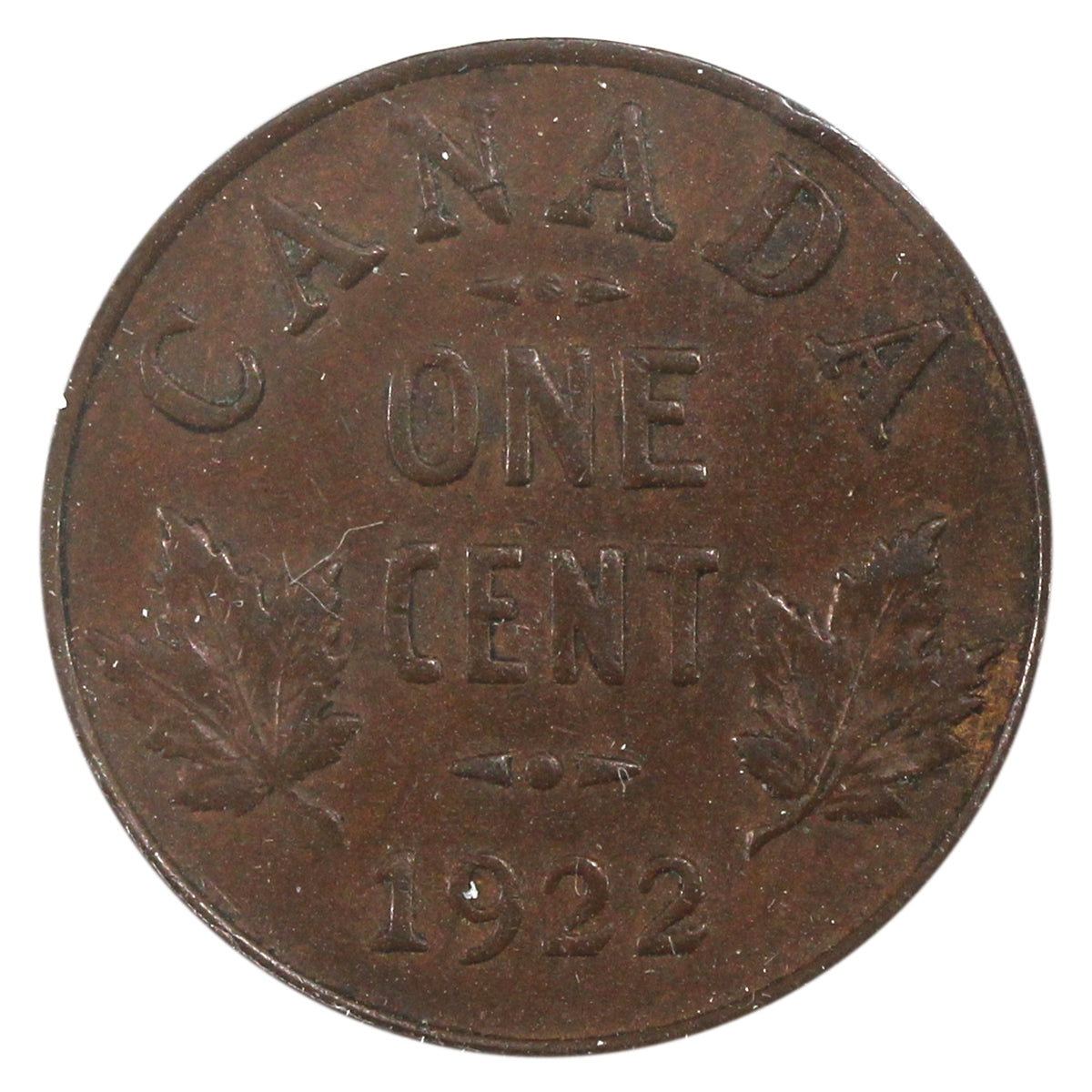 1922 Canada 1-cent VF-EF (VF30) $