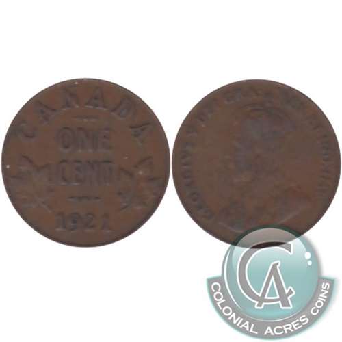 1921 Canada 1-cent Very Good (VG8)
